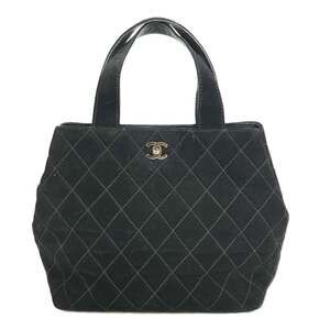CHANEL Black Logo Tote Bag